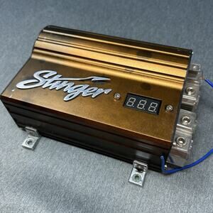 Vintage Stinger Car Power Capacitor Bronze Black Audio Amplifier READ